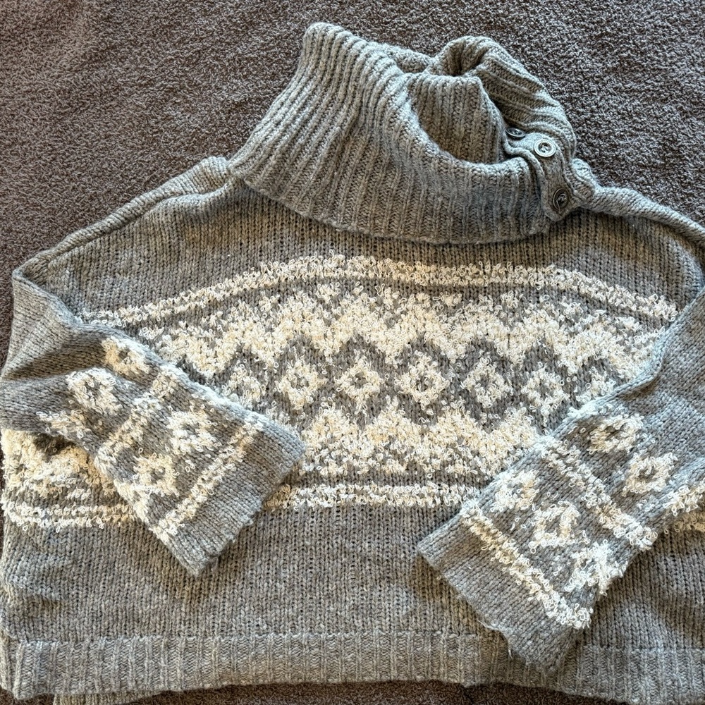 Free People Ragnar Fair Isle Sweater Size Small